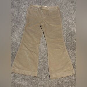 LONDONJEAN Chino Stretch The Christie Fit Tan Flare Pants